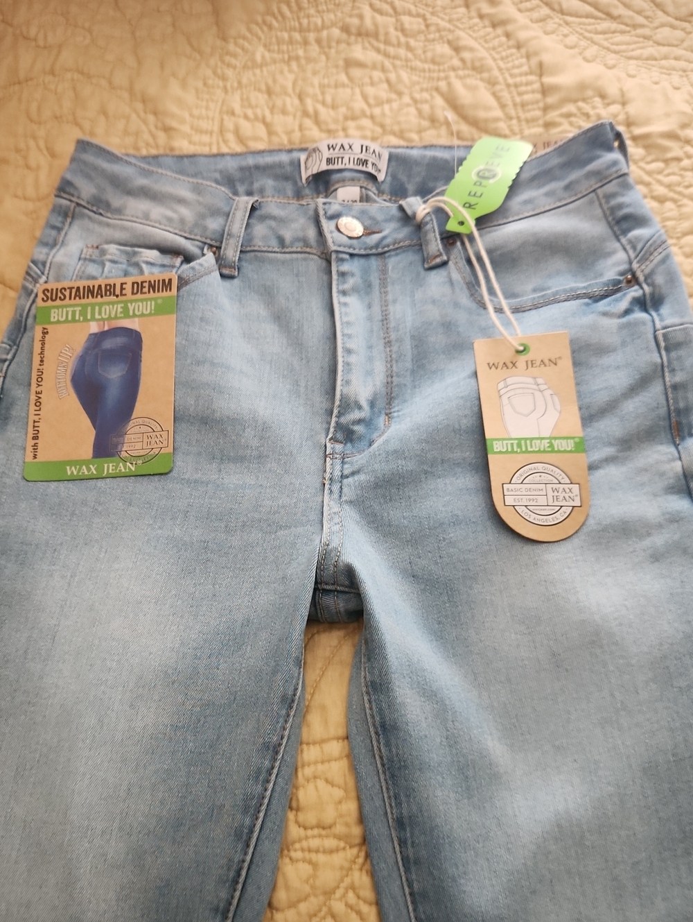 Wax Jean Light Blue Skinny Junior/ Womens Jeans